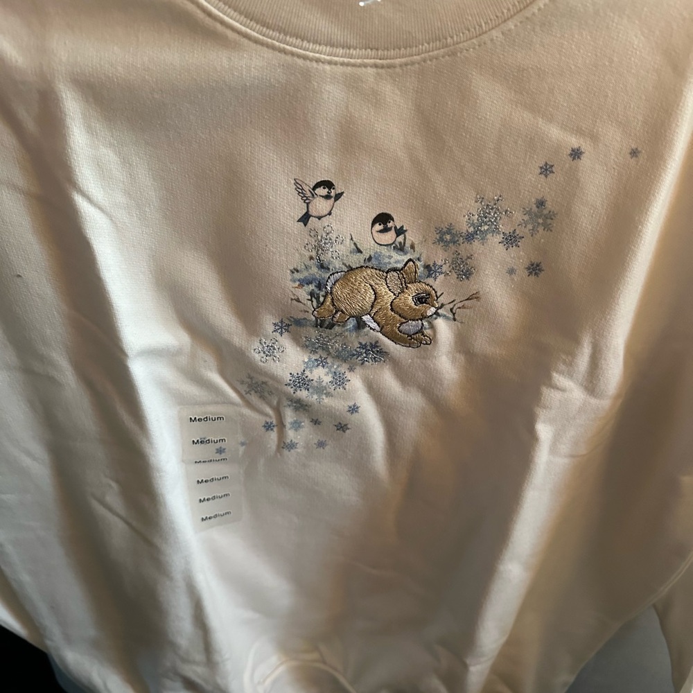 Bunnies n birds seeatshirt